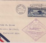 USA - Firstflight Cincinnati/Cleveland Luftpostbrief AUG 1, 1928
