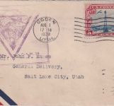 USA - Firstflight Ogden/Salt Lake City Luftpostbrief AUG 1, 1928