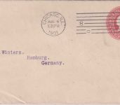 USA - 2 C. Ganzsachenumschlag/Drucksache Chicago - Hamburg 1901