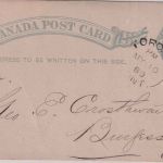 Kanada - 1 C. Ganzsachenkarte (priv. Zudruck) Toronto - Burkesville 1889
