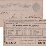 Kanada - 1 C. Ganzsachenkarte (priv. Zudruck) Toronto - Bowmanville 1889