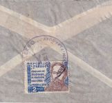 Paraguay - 6 P. Kanonenboot u.a. (Teil-)Luftpostbrief Asuncion - Hamburg 6.10.39