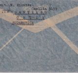 Chile - 5 P. u.a. Flugpost Luftpostbrief Santiago - Ottewig 1948 brit. Zensur