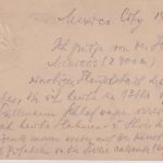 Mexiko - 4/3 C. Ganzsachenkarte/Überdruck Mexico City - Chemnitz 1908