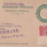 Mexiko - 2 C. Ganzsachenkarte+Zusatz Drucksache Mexico City - Berlin 1925