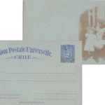 Chile - 2 C. Ganzsachenkarte m. rs. Privat Foto (Kind mit Puppe) ungebraucht