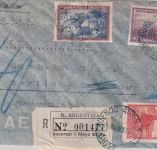 Argentinien - 2 P. Obstbau u.a. Luftpost-Einschreibebrief Buenos Aires 1938