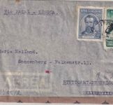 Argentinien - 1,45 P. Flugpost u.a. Luftpostbrief Buenos Aires - Stuttgart 1942
