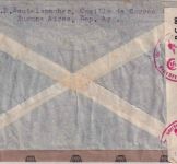 Argentinien - 1,45 P. Flugpost u.a. Luftpostbrief Buenos Aires - Stuttgart 1942