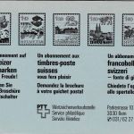 Schweiz - 40+10 Rp. Ganzsachenkarte Heftchen m. 4 Stück ungebraucht 1984