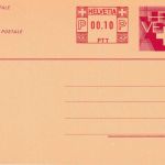 Schweiz - 40+10 Rp. Ganzsachenkarte Heftchen m. 4 Stück ungebraucht 1984