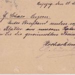 Schweiz - 10 Rp. Ganzsachenkarte/Antwortteil Leipzig 8 - Luzern 1902