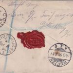 England - 4+ 1/2 P. Edward VII. Einschreibebrief East Strand - Oehna 1906