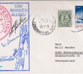 Norwegen - J.M. Arktis-Expedition 1973 Brief Unterschriften Teilnehmer