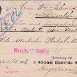 Schweden - 10 Ö. Ganszachenkarte PKXP No.81D(Göteborg) - Düsseldorf 1902