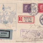 Schweden - Luftpost Stockholm/Wien Lupo-Einschreibebrief Ableitung Athen 1929