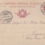Italien - NAT Arona Locarno Bahnpost 10 C. Ganzsachenkarte Isola Bella 1900