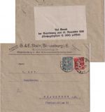 Frankreich - 10+15 C. Säerin Zensurbrief Strassburg - Frankfurt a/M. 23.10.19