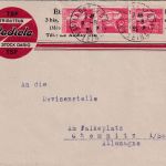 Frankreich - 3x50 C. Frieden illustr. Firmenbrief Pavillon s/ Bois - 1935