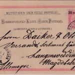 Österreich/Levante - 20 Pa./10 H. Ganzsachenkarte Smyrna - Lengenweddingen 1903