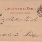 Österreich - Jungbunzlau 21/10 79 K1 2 Kr. Ganzsachenkarte n. Prag