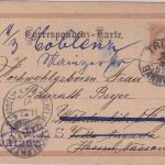 Österreich - 2 Kr. Ganzsachenkarte Triest - Wilhelmshöhe 1897 Nachsendung