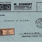 Österreich - 1.000+2.000 Kr. Hammer/Zange Einschreibebrief Wien - Berlin 1.7.24
