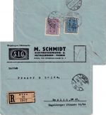 Österreich - 1.000+2.000 Kr. Hammer/Zange Einschreibebrief Wien - Berlin 1.7.24