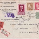 Belgien - 1,75 Fr. Schriftsteller ua Einschreibebrief n. HOLLAND St. Gilles 1953