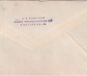 Belgien - Sommermarken 1956 Satzbrief/Einschreiben Amsterdam - Bingen a/Rh.