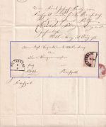 Bayern - 3 Kr. Wappen gez. Brief HKS Miltenberg 2/9 - Kupferzell 1871 n. Inhalt