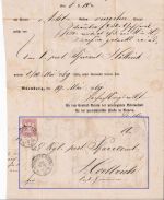 Bayern - 3 Kr. Wappen geschn. Brief K1 Nürnberg Bahnh. 20. MAI 69 - Hoellrich