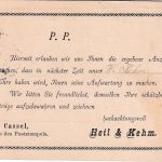 Bayern - 3 Pfg. Wappen Wz. 3 /Drucksachenkarte/Vertreteravis Nürnberg 1885