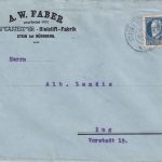 Bayern - 20 Pfg. Ludwig Zensurbrief i.d. SCHWEIZ Stein b. Nürnberg - Zug 1915