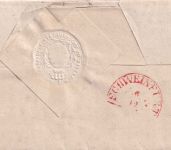 Thurn & Taxis/Bayern - Eisenach 4 DEC 1845 L2 Dienstbrief n. Schweinfurt