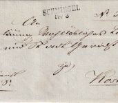 Preussen - Schmiegel 19/3 Dienstbrief n. Kosten 1837 Bestellgeld