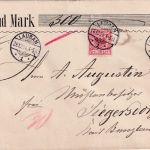 DR - 10+20 Pfg. K/A Wertbrief (300 M.) Lauban - Siegersdorf 1894