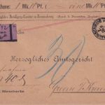 DR - Braunschweig 1889 Nachnahme-Dienstbrief n. Kreiensen - Nachporto