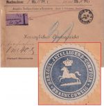 DR - Braunschweig 1889 Nachnahme-Dienstbrief n. Kreiensen - Nachporto