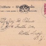 DR - Dt. Seepost Linie Hamburg New York II Karte 10 Pfg. Germania n. USA 1905