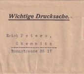 DR - 10 Pfg. Flugpost u.a. Zeitungsschleife Leipzig - Chemnitz 1921