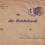 DR - 100 M. Ziffer Walze/Oberrand Brief Gleiwitz - Gera 8.6.23