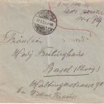 DR-Infla - Freiburg 17.9.23 hds. Taxe percue Brief (21-40g) i.d. SCHWEIZ (Basel)