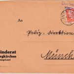 DR - Oberbergkirchen Vilsbiburg Land Landpost-Ra2 Brief n. München 1932