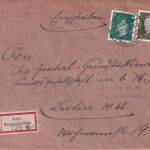 DR - 30+8 Pfg. Ebert Ortseinschreibebrief Berlin-Niederschönhausen 8.12.30