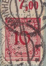 DR - 10 Pfg. Korbdeckel Oberrand/Platte Brief Mannheim - Hinterzarten 1924