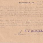 BRD - Schauenstein 1950 10 Pfg. AFS Waldenfels Zwirnerei Karte n. Merlesreuth