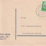 BRD - (13b) Wallenfels 4.11.57 Karte n. Merlesreuth