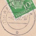 BRD - (13b) Wallenfels 4.11.57 Karte n. Merlesreuth