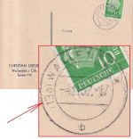 BRD - (13b) Wallenfels 4.11.57 Karte n. Merlesreuth